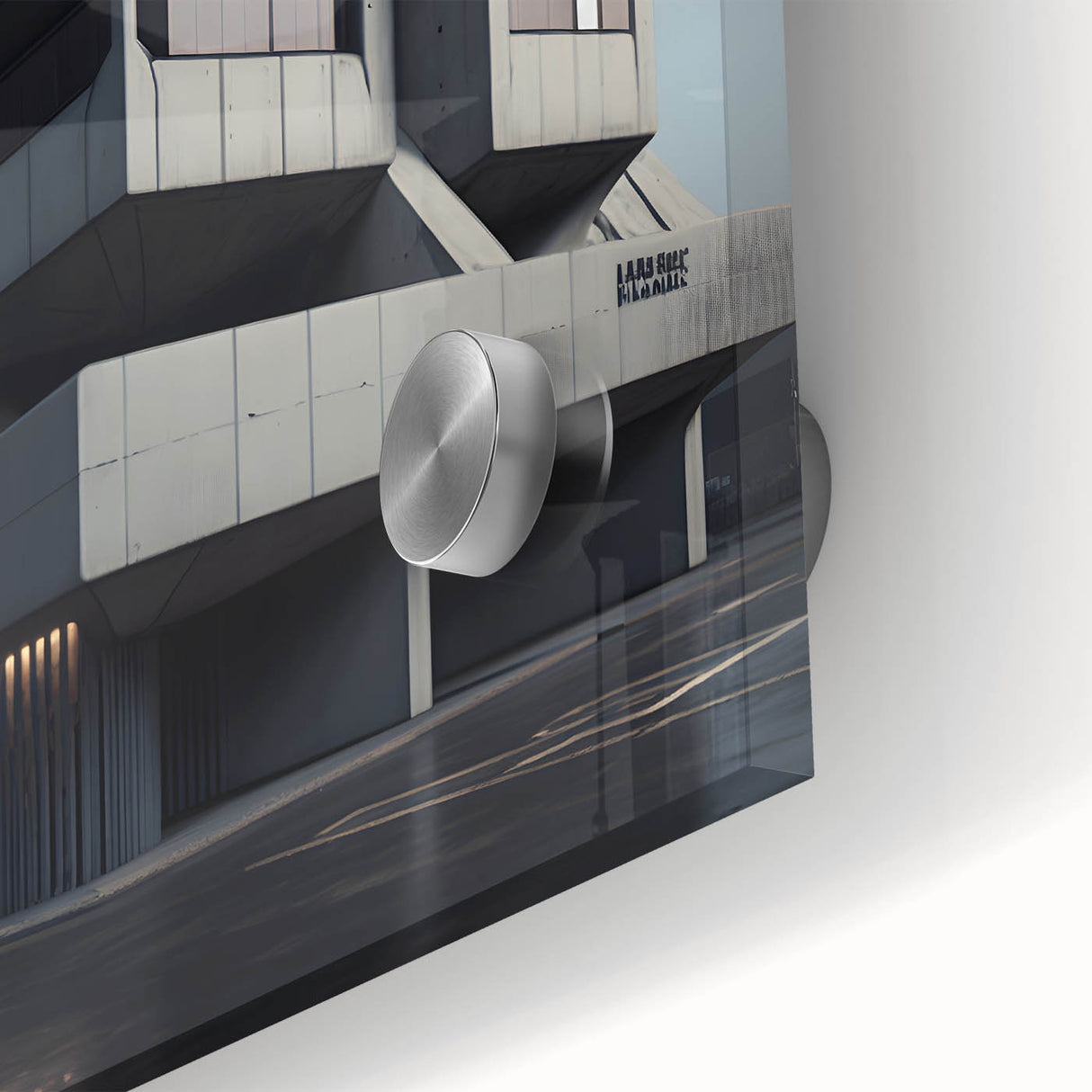 Bold Brutalist Wall Art | Geometric Industrial Concrete Architecture