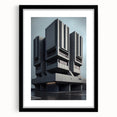 Bold Brutalist Wall Art | Geometric Industrial Concrete Architecture