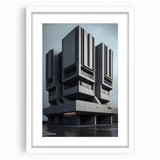 Bold Brutalist Wall Art | Geometric Industrial Concrete Architecture