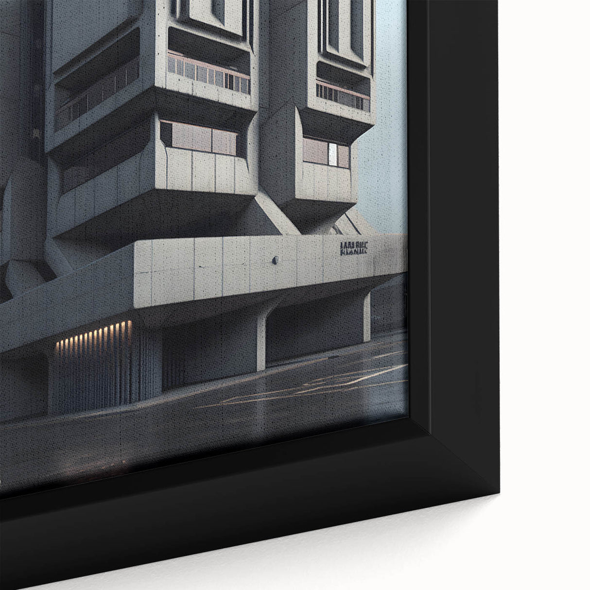 Bold Brutalist Wall Art | Geometric Industrial Concrete Architecture