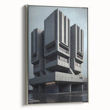 Bold Brutalist Wall Art | Geometric Industrial Concrete Architecture