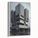 Bold Brutalist Wall Art | Geometric Industrial Concrete Architecture