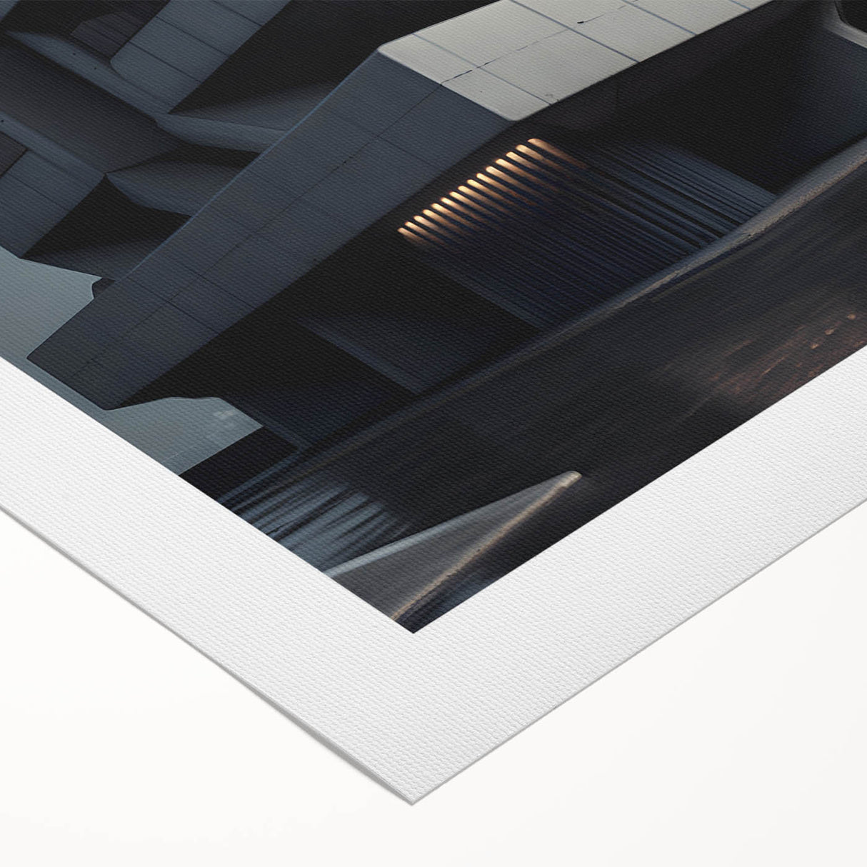 Bold Brutalist Wall Art | Geometric Industrial Concrete Architecture
