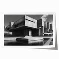 Brutalist Wall Art | Industrial Concrete Architecture Geometric Print