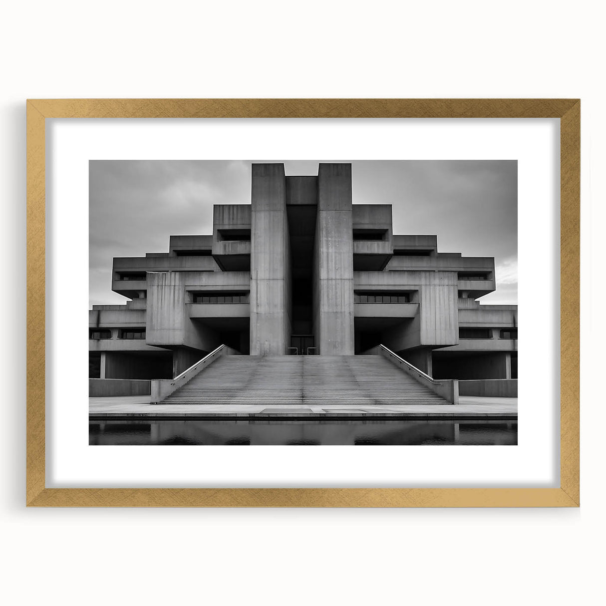 Brutalist Wall Art | Monumental Industrial Concrete Architecture Print