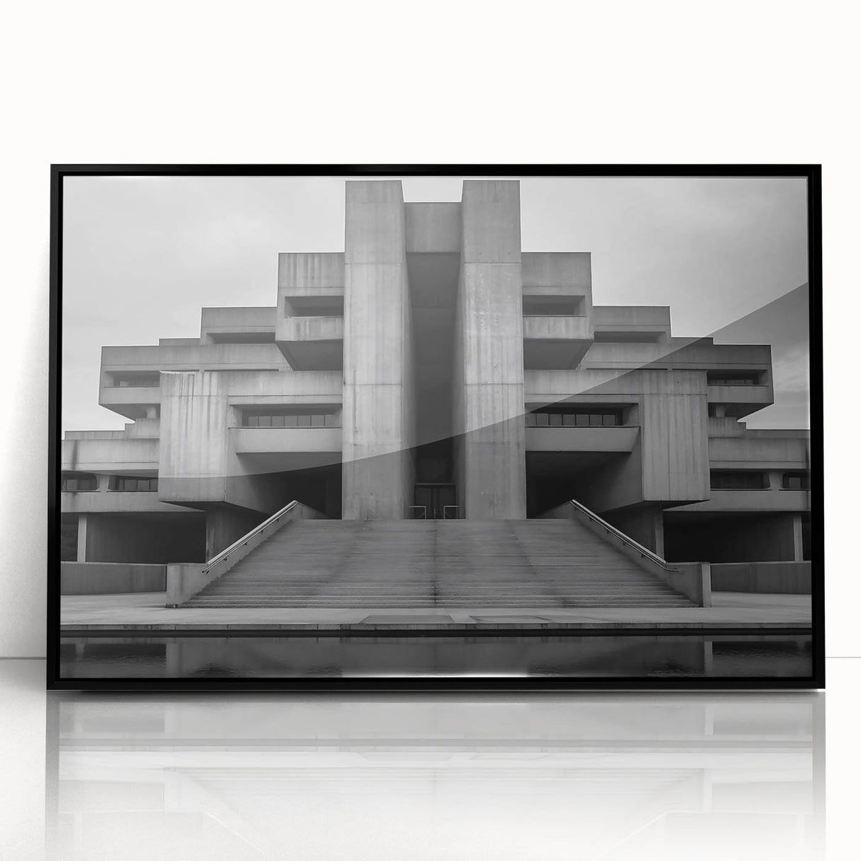 Brutalist Wall Art | Monumental Industrial Concrete Architecture Print