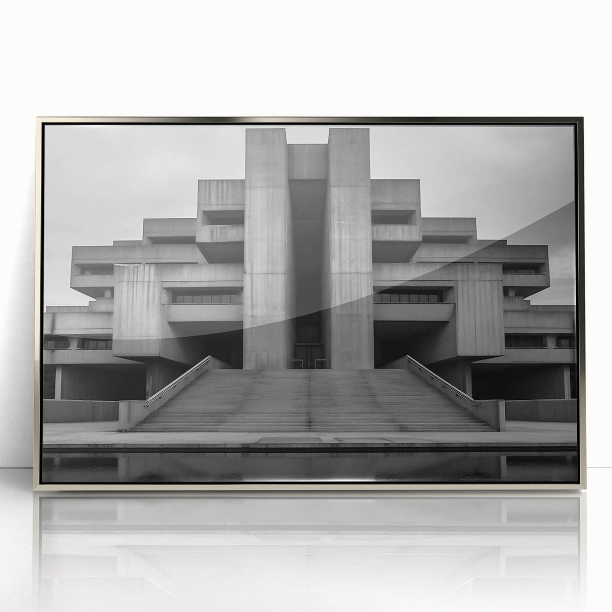 Brutalist Wall Art | Monumental Industrial Concrete Architecture Print