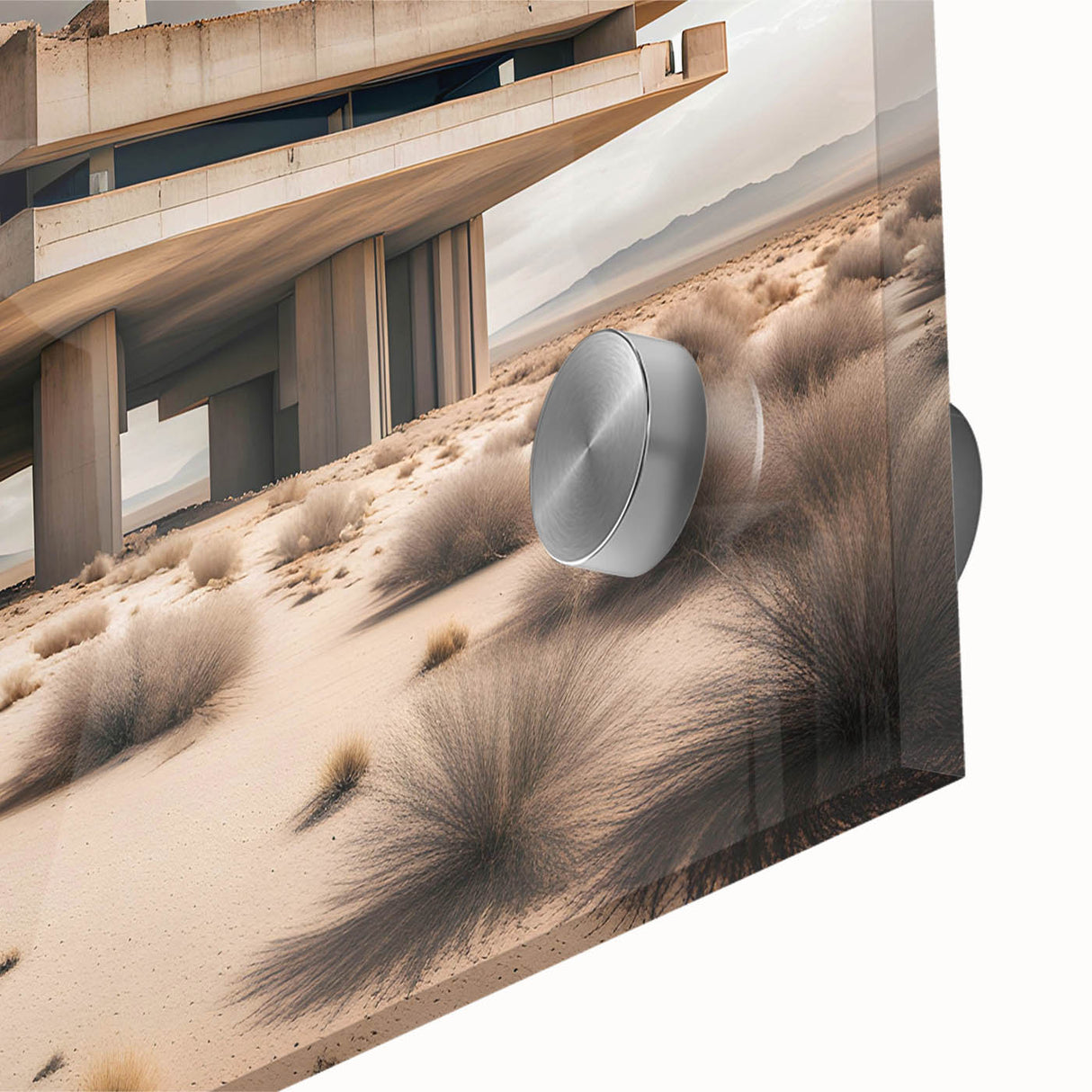 Brutalist Wall Art | Modern Desert Industrial Concrete Architecture Print