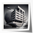 Brutalist Wall Art | Modern Industrial Geometric Print | Concrete Design