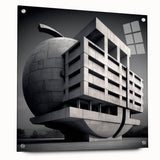 Brutalist Wall Art | Modern Industrial Geometric Print | Concrete Design