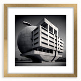 Brutalist Wall Art | Modern Industrial Geometric Print | Concrete Design