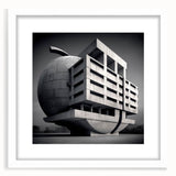 Brutalist Wall Art | Modern Industrial Geometric Print | Concrete Design