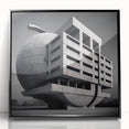 Brutalist Wall Art | Modern Industrial Geometric Print | Concrete Design