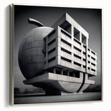 Brutalist Wall Art | Modern Industrial Geometric Print | Concrete Design