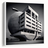 Brutalist Wall Art | Modern Industrial Geometric Print | Concrete Design
