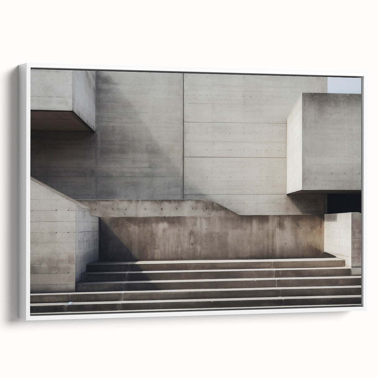 Brutalist Wall Art | Minimalist Concrete Architecture Geometric Print