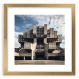 Brutalist Wall Art | Architectural Geometric Design | Industrial Canvas Print