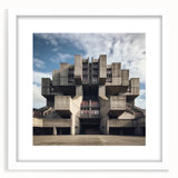 Brutalist Wall Art | Architectural Geometric Design | Industrial Canvas Print