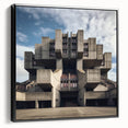 Brutalist Wall Art | Architectural Geometric Design | Industrial Canvas Print