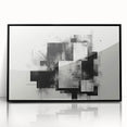 Brutalist Wall Art | Abstract Geometric Black and White Industrial Print