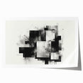 Brutalist Wall Art | Abstract Geometric Black and White Industrial Print
