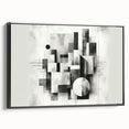 Brutalist Wall Art | Abstract Geometric Black and White Modern Art Print