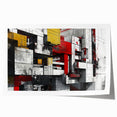 Bold Brutalist Wall Art | Industrial Geometric Design with Concrete Textures
