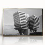 Architectural Brutalist Wall Art | Monochrome Modern Industrial Design