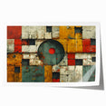 Bold Brutalist Wall Art | Geometric Abstract Industrial Design Canvas