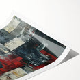 Industrial Brutalist Wall Art | Abstract Geometric Canvas with Raw Texture