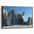 Monumental Brutalist Wall Art | Abstract Geometric Architectural Design