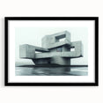 Minimalist Brutalist Wall Art | Geometric Concrete Architectural Design