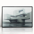 Minimalist Brutalist Wall Art | Geometric Concrete Architectural Design