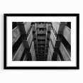Black and White Brutalist Wall Art | Geometric Architectural Concrete Design