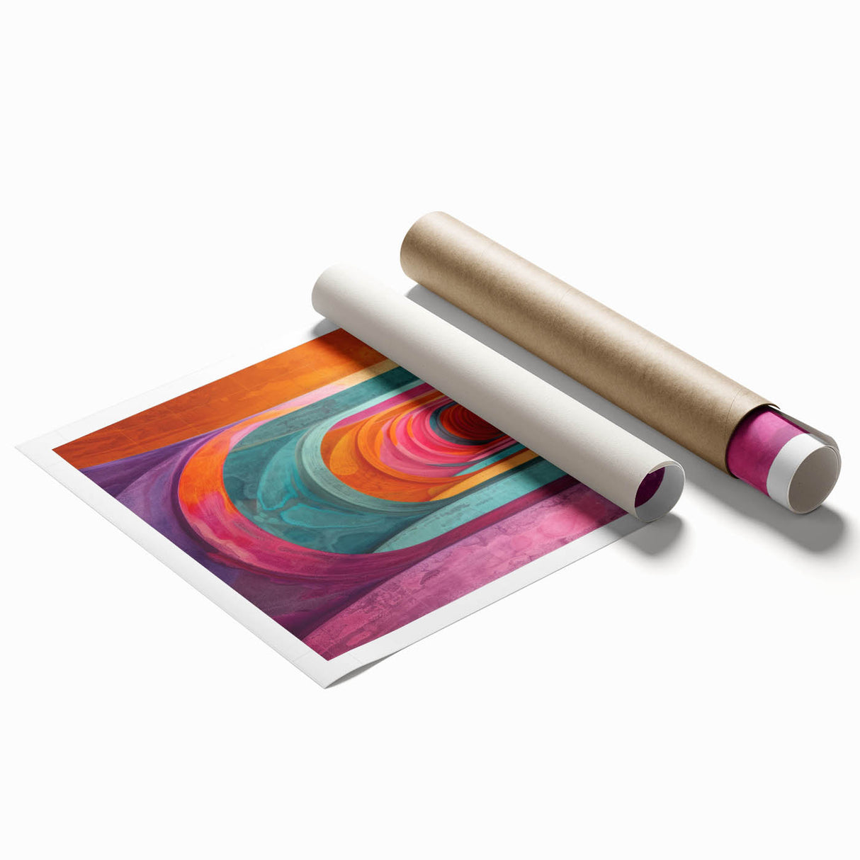 Vibrant Brutalist Wall Art | Colorful Geometric Arches in Concrete Design