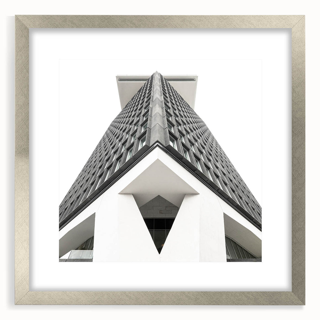 Brutalist Wall Art | Geometric Architectural Structure | Industrial Print