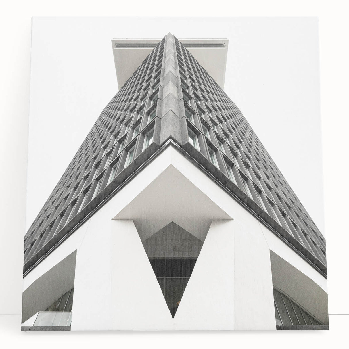 Brutalist Wall Art | Geometric Architectural Structure | Industrial Print