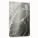 Surfer Coastal Wall Art - Nautical Beach-Themed Ocean Surfing Print Decor