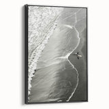 Surfer Coastal Wall Art - Nautical Beach-Themed Ocean Surfing Print Decor
