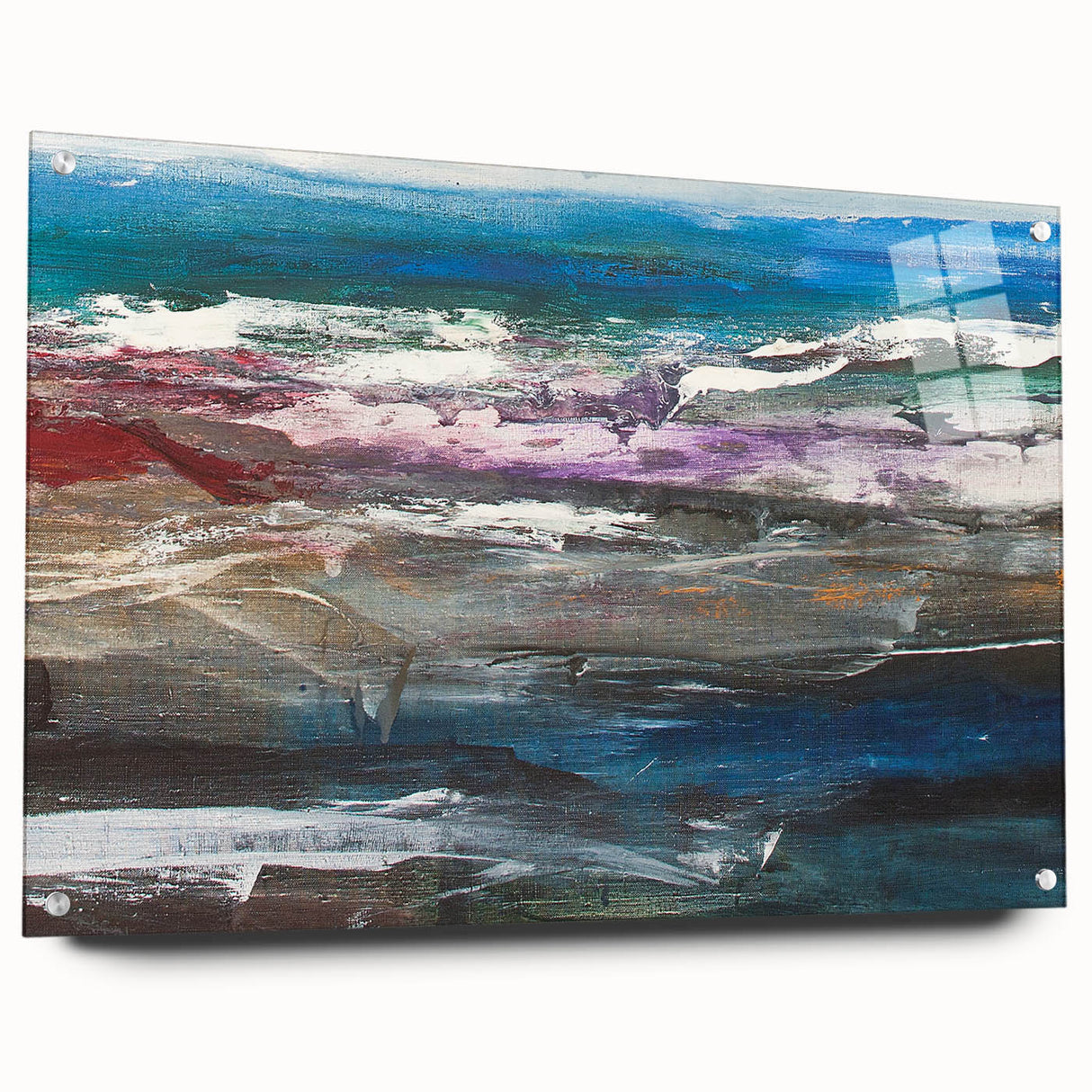 Abstract Coastal Wall Art – Oceanic Nautical Decor for Beach-Themed Homes