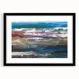 Abstract Coastal Wall Art – Oceanic Nautical Decor for Beach-Themed Homes