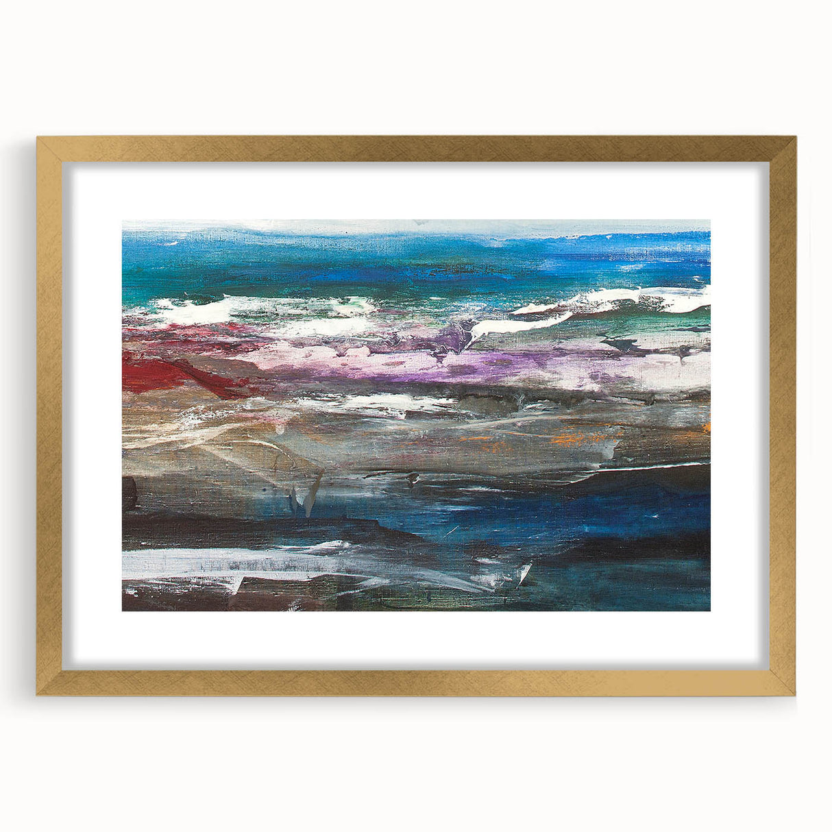 Abstract Coastal Wall Art – Oceanic Nautical Decor for Beach-Themed Homes