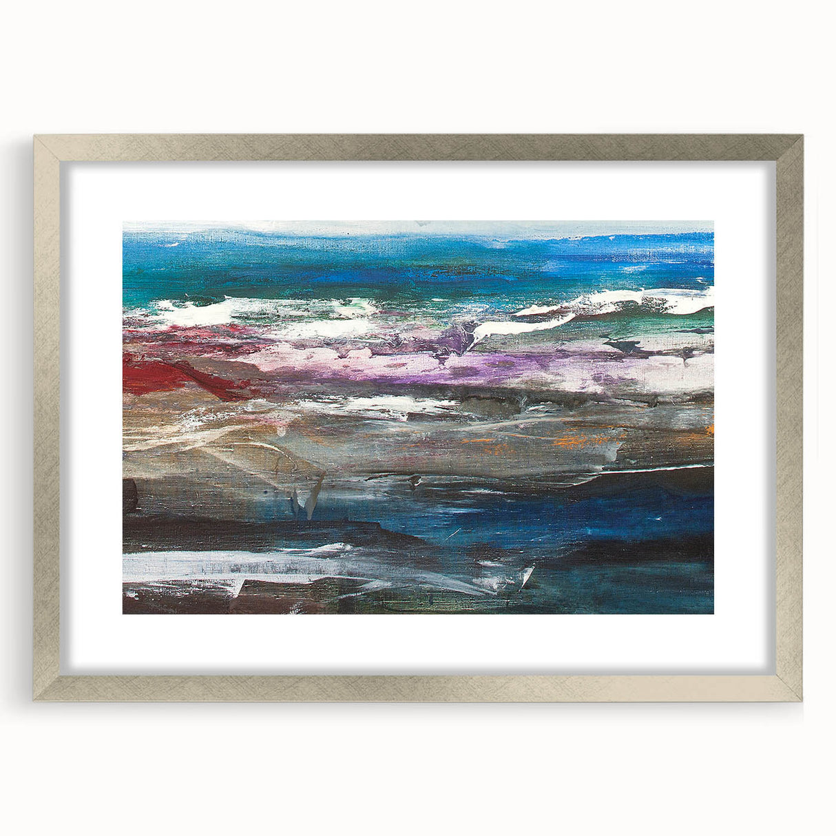 Abstract Coastal Wall Art – Oceanic Nautical Decor for Beach-Themed Homes