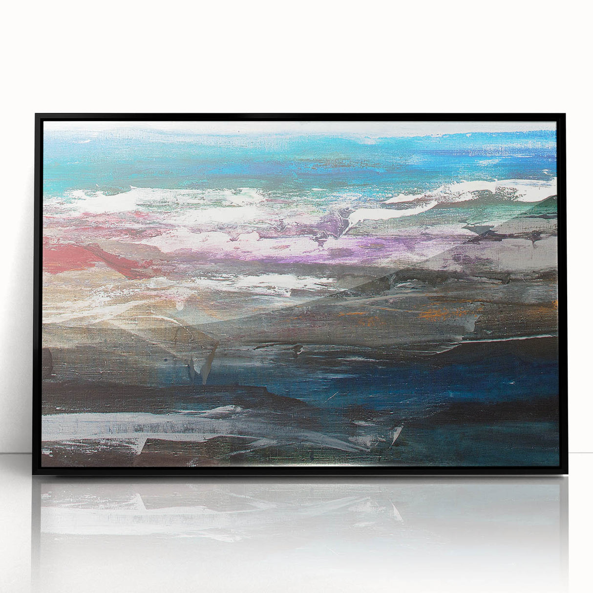 Abstract Coastal Wall Art – Oceanic Nautical Decor for Beach-Themed Homes