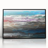 Abstract Coastal Wall Art – Oceanic Nautical Decor for Beach-Themed Homes