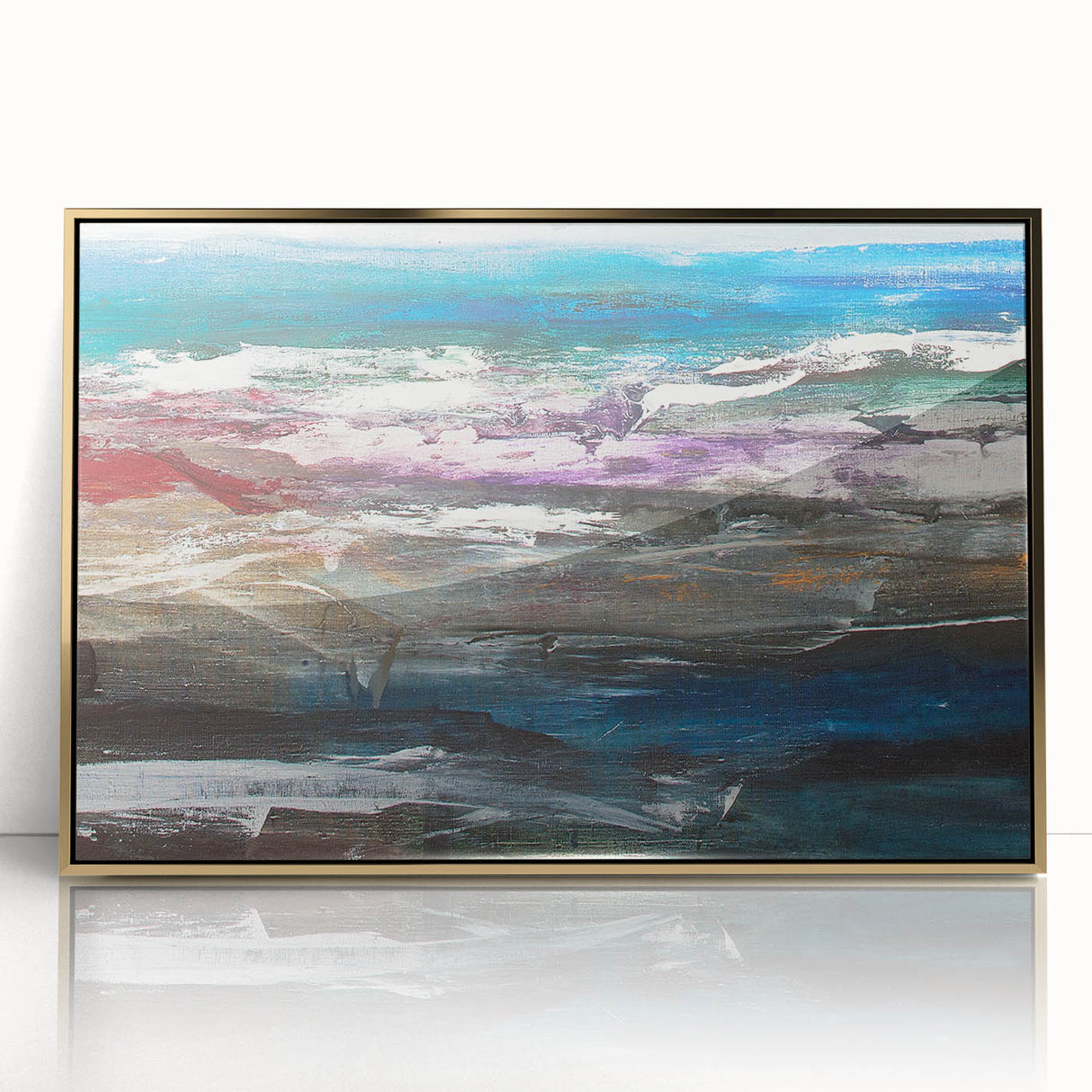 Abstract Coastal Wall Art – Oceanic Nautical Decor for Beach-Themed Homes