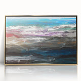 Abstract Coastal Wall Art – Oceanic Nautical Decor for Beach-Themed Homes