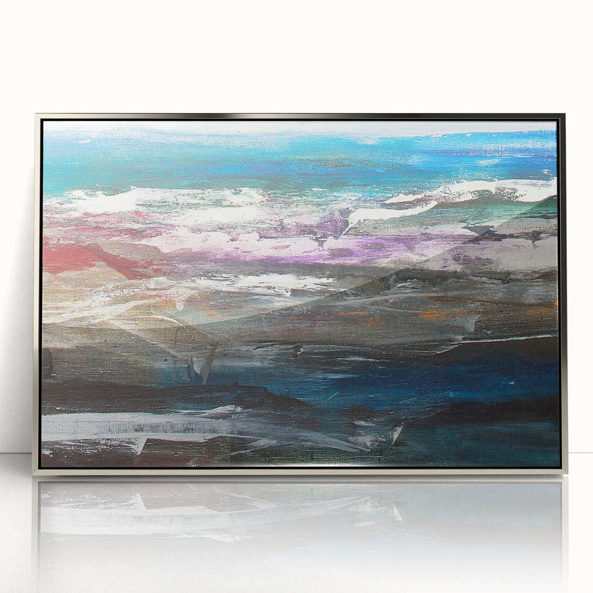 Abstract Coastal Wall Art – Oceanic Nautical Decor for Beach-Themed Homes