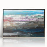Abstract Coastal Wall Art – Oceanic Nautical Decor for Beach-Themed Homes