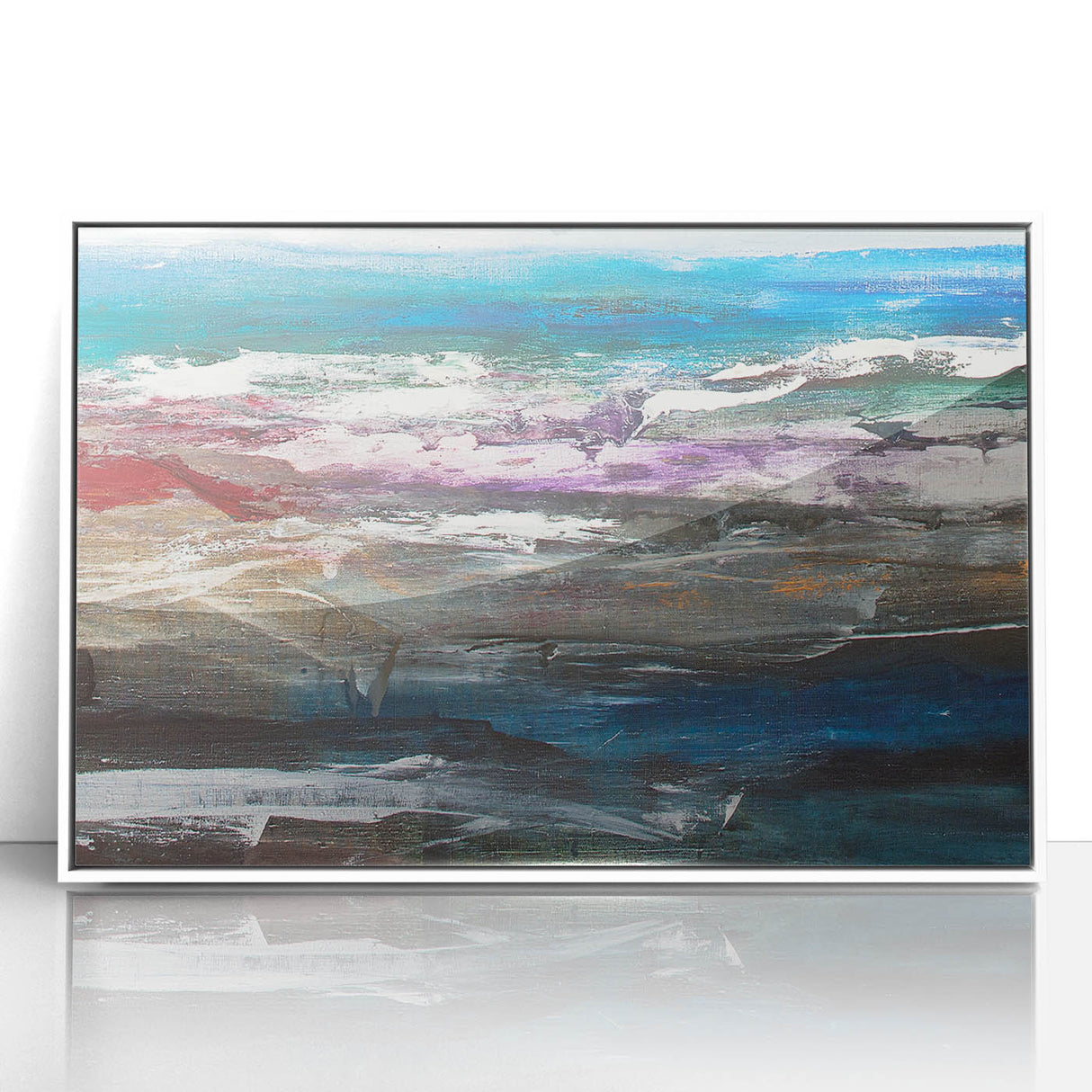 Abstract Coastal Wall Art – Oceanic Nautical Decor for Beach-Themed Homes